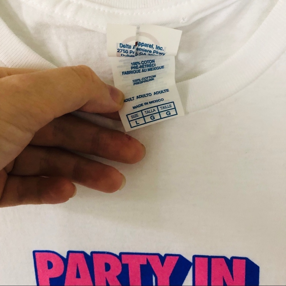 NWOT party in the USA Mount Rushmore graphic short sleeve men’s top size large - Picture 5 of 5